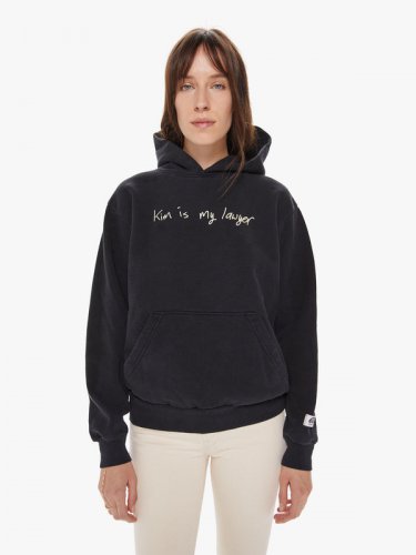 Cloney Kim Is My Lawyer Pullover Hoodie - Black