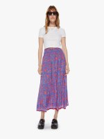 Natalie Martin Bella Skirt - Bloom Print Persian Blue