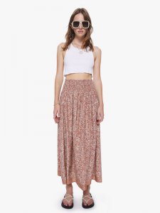 Natalie Martin Bella Skirt - Gloriosa Print Sandstone