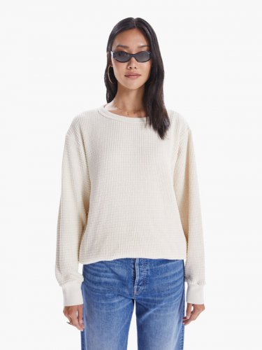 Velva Sheen Crew Set-In Sweatshirt - Natural