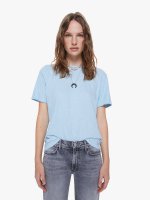 Velva Sheen Rolled Short Sleeve Tee - Frost Blue