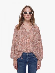 Natalie Martin Penny Top - Gloriosa Print Sandstone