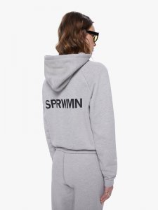 SPRWMN Shrunken Hoodie - Heather Grey