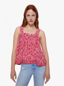 Natalie Martin Jasmine Top - Gloriosa Print Flamingo