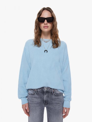 Velva Sheen Crew Set-In Sweatshirt - Frost Blue