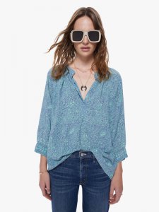 Natalie Martin Remy Top - Shangri-La Periwinkle