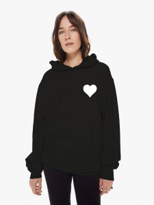 SPRWMN Heart Hoodie - Black